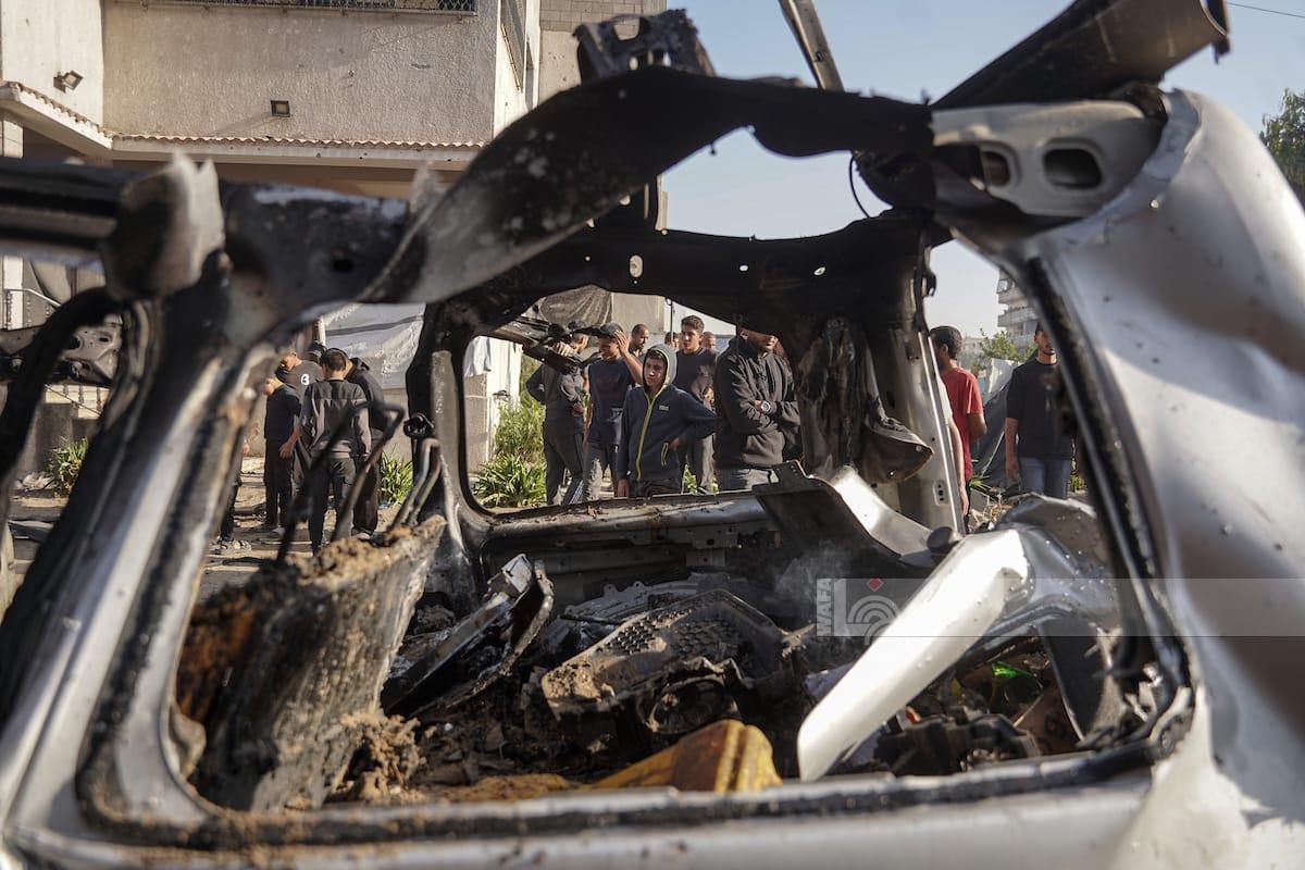 4 شهداء بينهم طفل ومصابون في قصف الاحتلال مركبة بمدينة غزة