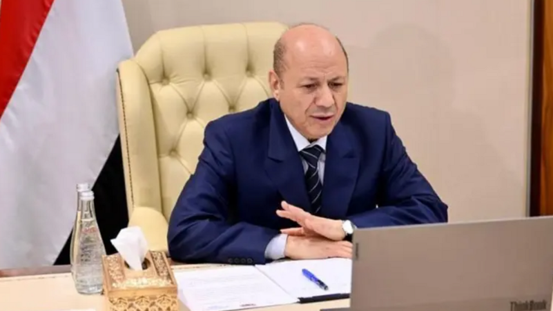 العليمي: الحوثي يصر على المقامرة بمصالح شعب اليمن لخدمة أجندات إيران