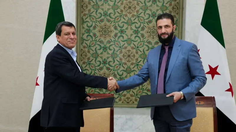 الشرع يعين قائد قوات سوريا الديمقراطية المنحلة مظلوم عبدي مستشاراً للرئاسة