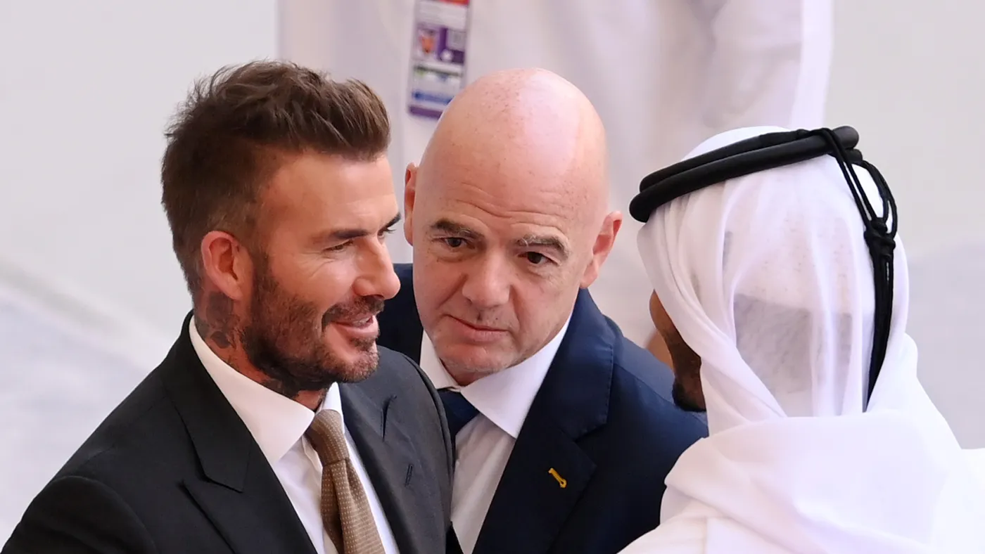 بيكهام يدخل حسابات اليويفا لتهديد عرش إنفانتينو