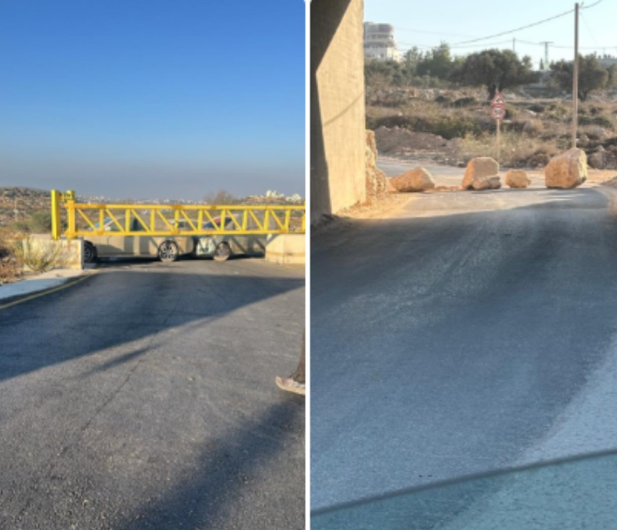 الاحتلال يواصل اغلاق بوابة عين يبرود ويغلق مدخل المغير
